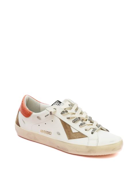 Sneaker suprime bianco/arancio 4B12 | SUPRIME UU204-BIA/ARANCIO